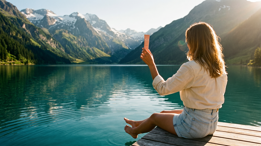 Lac alpin et stick AUA Hydrate — repères d'hydratation quotidienne
