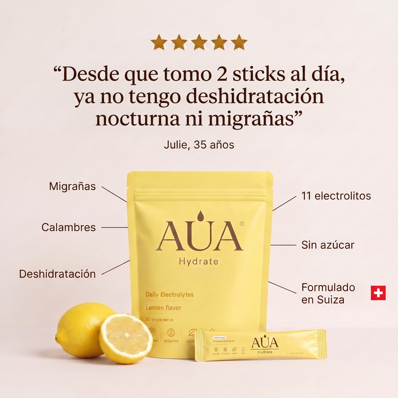 AUA Hydrate — Electrolitos Limón