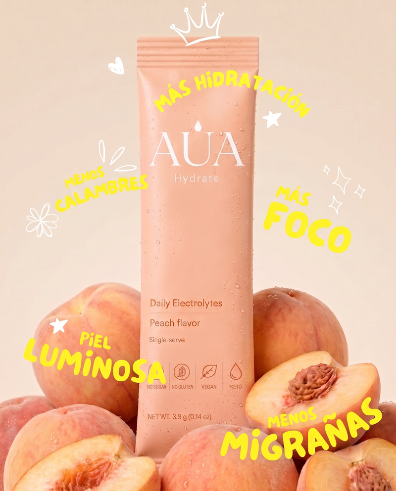 AUA Hydrate — Electrolitos Melocotón