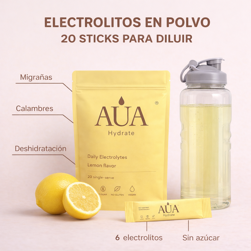 AUA Hydrate — Electrolitos Limón
