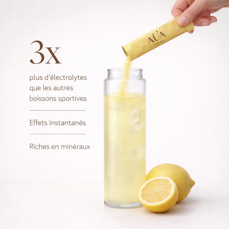 AUA Hydrate — Électrolytes Citron