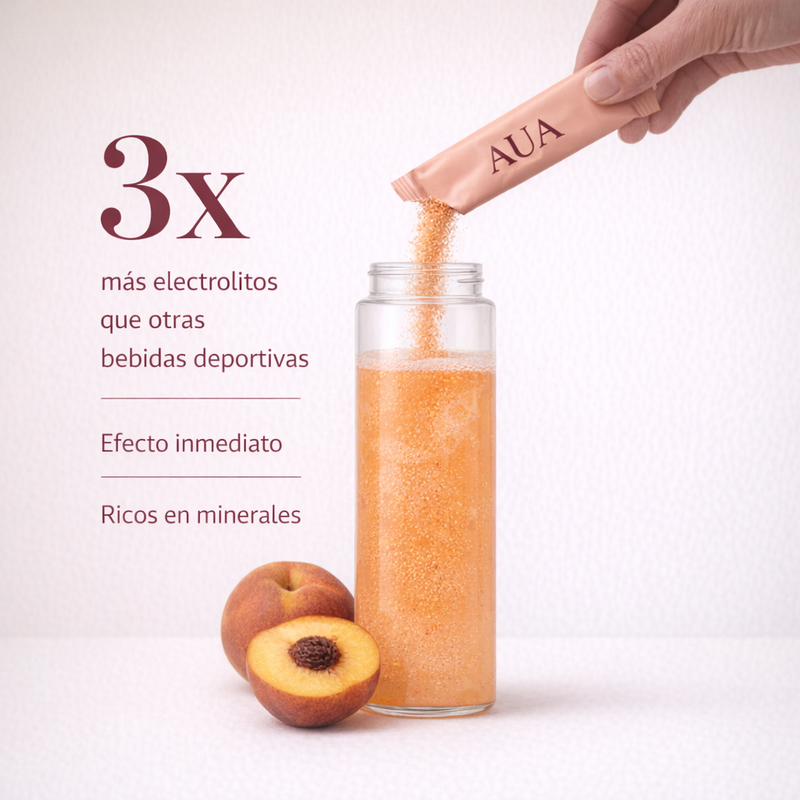 AUA Hydrate — Electrolitos Melocotón