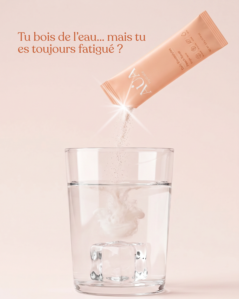 AUA Hydrate — Électrolytes Pêche