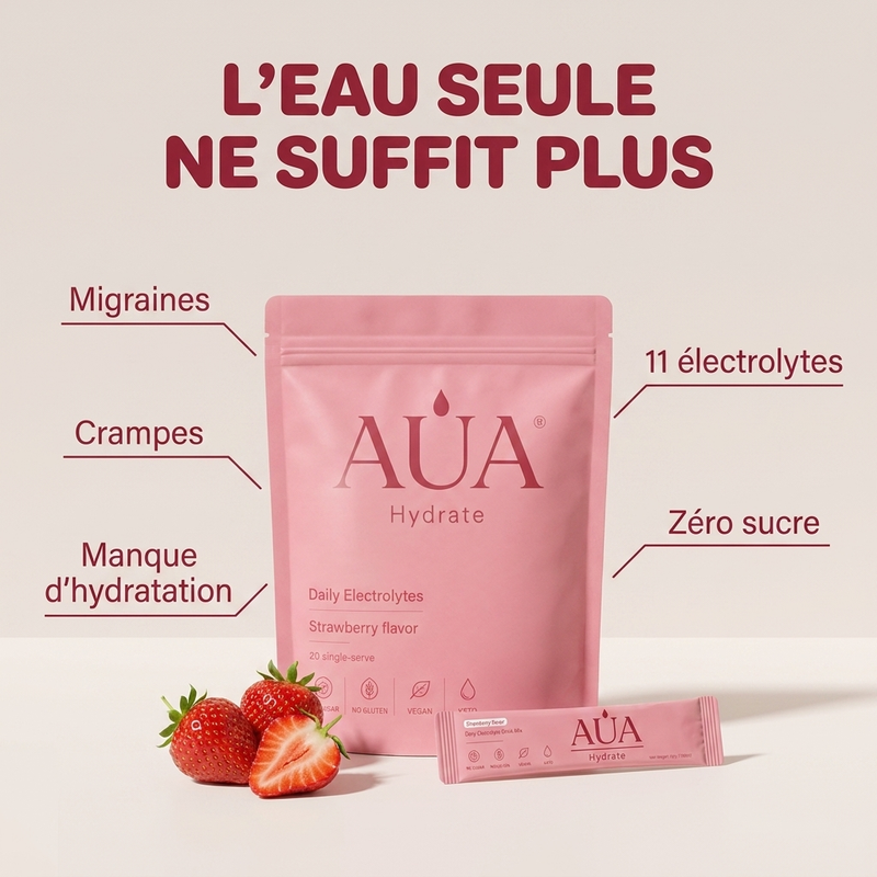 AUA Hydrate — Électrolytes Fraise