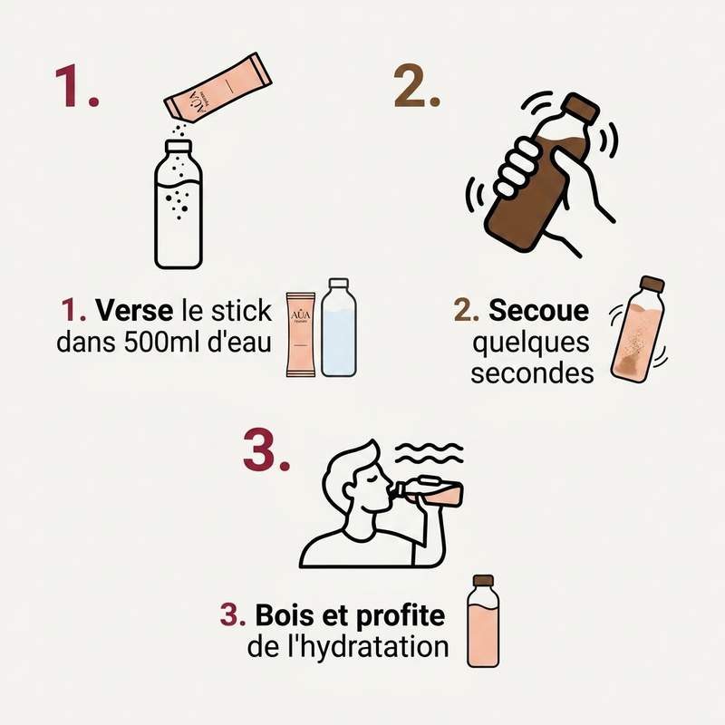 AUA Hydrate — Électrolytes Pêche