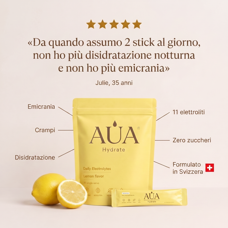AUA Hydrate — Elettroliti Limone