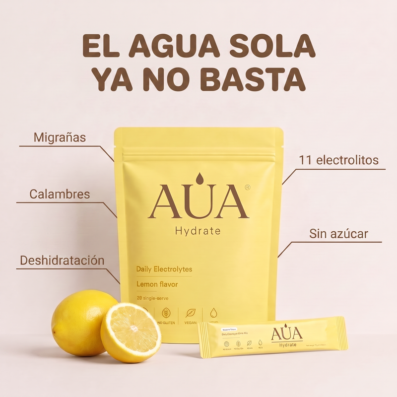 AUA Hydrate — Electrolitos Limón