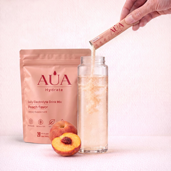 AUA Hydrate — Électrolytes Pêche