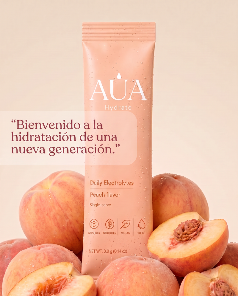 AUA Hydrate — Electrolitos Melocotón