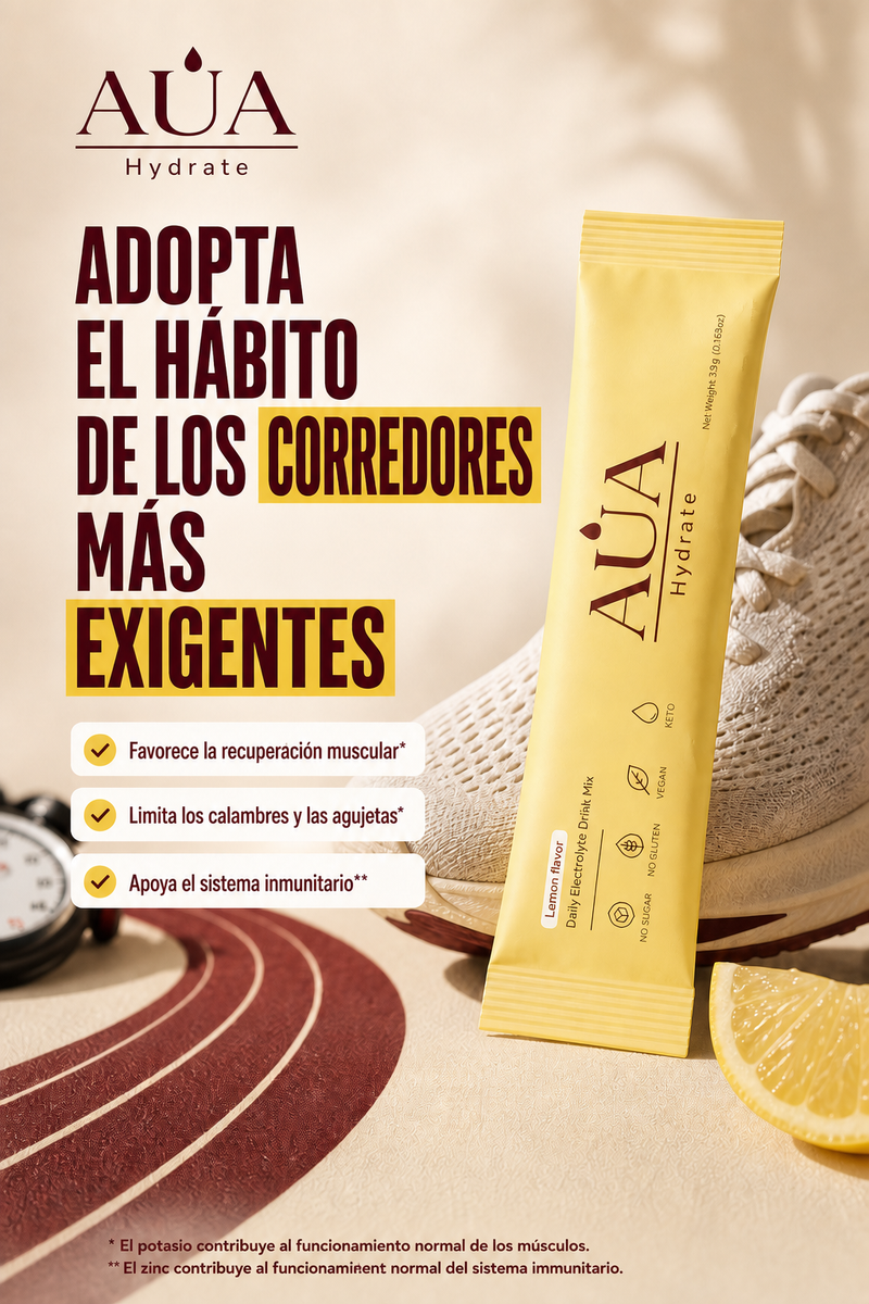 AUA Hydrate — Electrolitos Melocotón