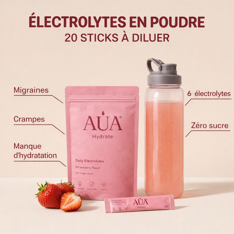 AUA Hydrate — Électrolytes Fraise