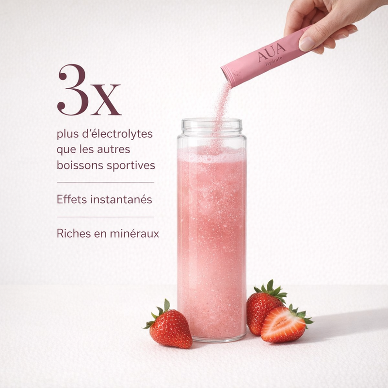 AUA Hydrate — Électrolytes Fraise